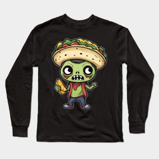 Nacho Taco Zombie Long Sleeve T-Shirt